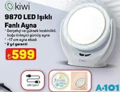 KİWİ 9870 LED IŞIKLI FANLI AYNA